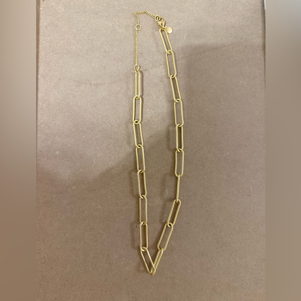 Madewell Gold Paperclip Link Necklace